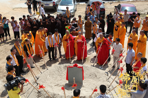 厦门市同安区南洋报恩寺隆重举行寺院扩建奠基仪式