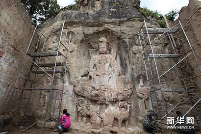 西藏芒康确认8处吐蕃石刻均是佛教造型 距今1200多年