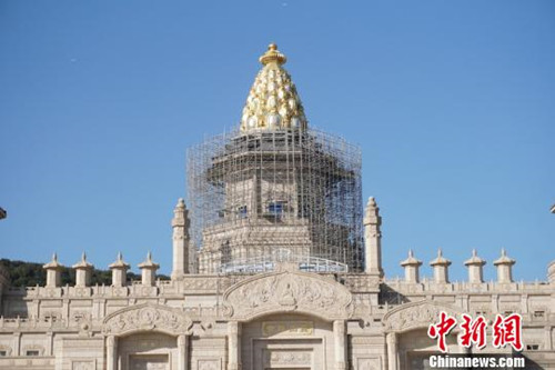 无锡灵山梵宫修缮如初 “闭关”一年后对外开放.JPG