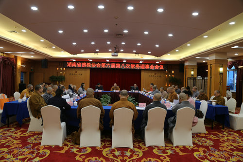 湖南省佛协六届八次常务理事会在长沙圆满召开.JPG