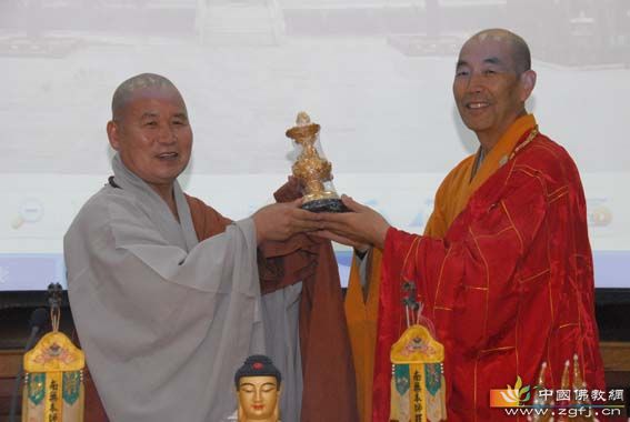 中国法门寺与韩国道诜寺结为友好兄弟寺院立碑仪式在法门寺举行3.jpg
