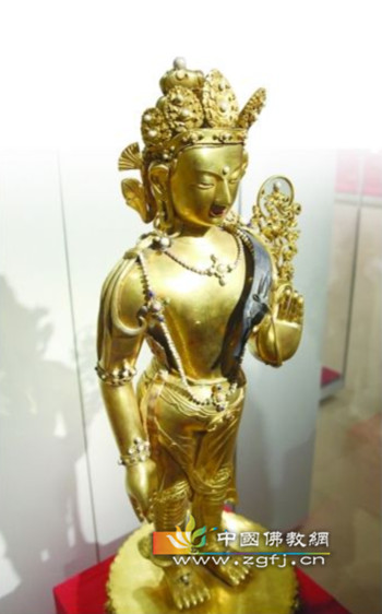 江苏南京博物院将展出超大纯金观音立像.jpg