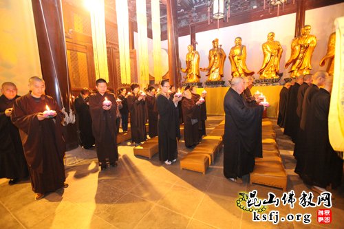昆山佛教界为雅安地震、净慧长老示寂举行水陆法会
