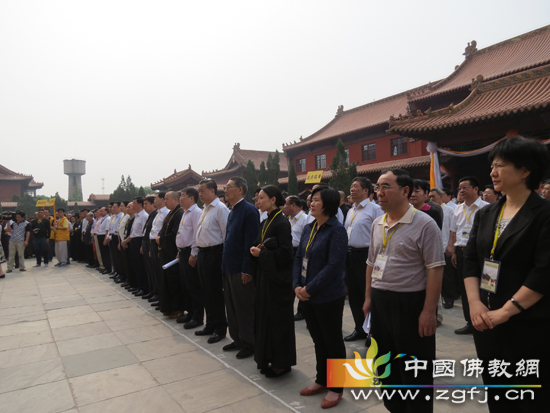 净慧长老示寂五七追思大会在河北省赵县柏林禅寺万佛楼前广场举行