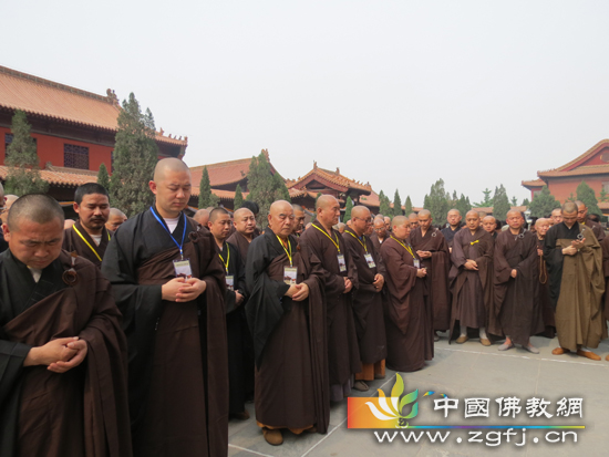 净慧长老示寂五七追思大会在河北省赵县柏林禅寺万佛楼前广场举行