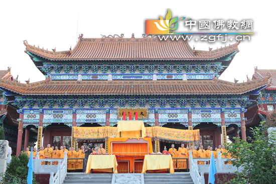 天台寺水陆法会第五天举行斋天法会