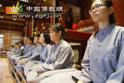 体验寺院生活 第五届二期雪峰真觉禅修营开营.jpg