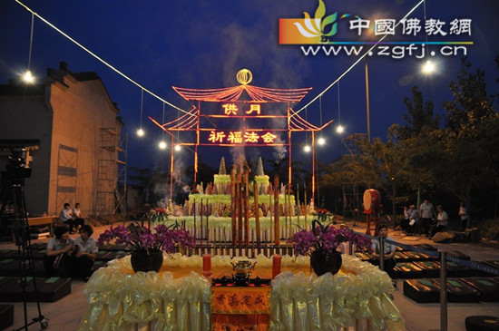 河北成安二祖匡教禅寺供月传灯祈福法会