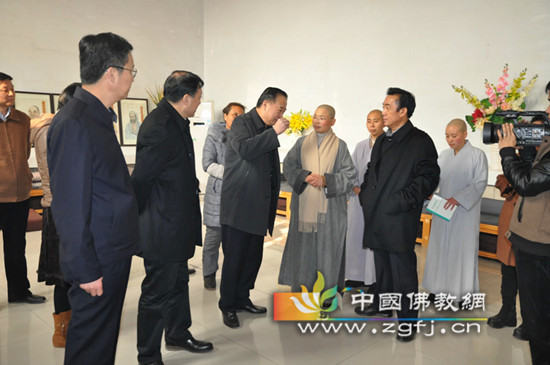 会空法师和陈会新厅长交流