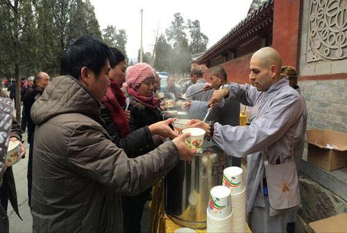 少林寺预计施粥十余万份