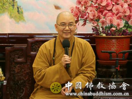 中国佛教协会副会长学诚法师在总结会上讲话