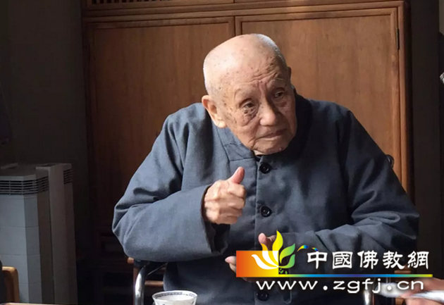 梦参老和尚竖起大拇指赞叹妙江大和尚