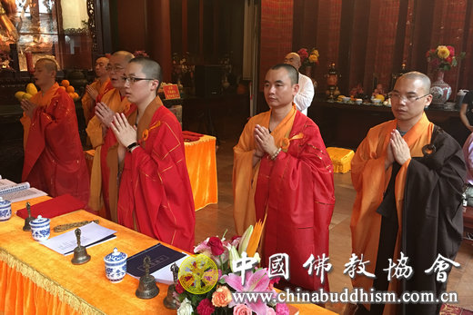 中国佛教协会直属寺院北京广济寺举行2016年盂兰盆节法会