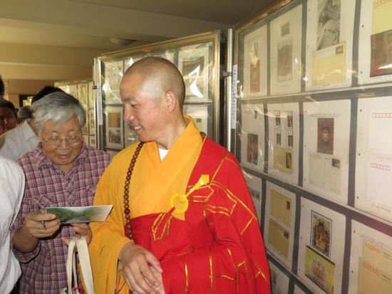 河南省首届佛教题材邮展在白马寺举行