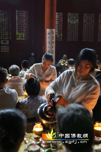 山东省寿光市慈化寺隆重举行中秋普茶法会
