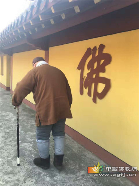 图说：老和尚一生致力复建道场，建寺安僧，弘化一方