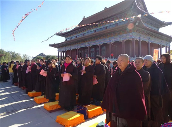山东德州佛光寺千尊金地藏开光法会圆满结束