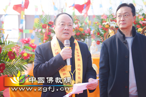 9  菏泽市、牡丹区佛教协会会长郑子昌居士讲话.JPG