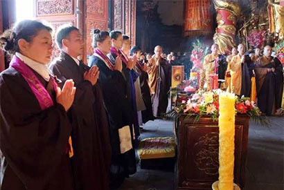 大理崇圣寺举行阿嵯耶观音加持灌顶法会