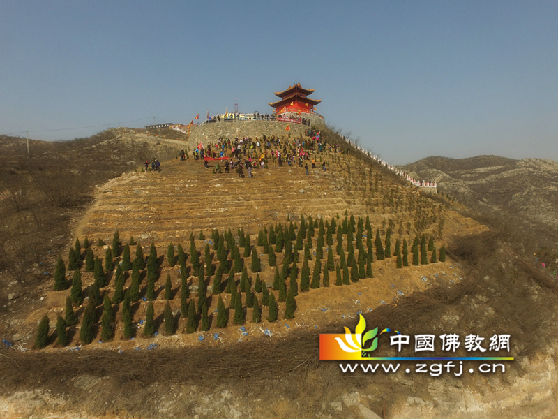 河北井陉灵岩寺植树节倡导为山区增绿“美化家园,植树造林”活动.jpg
